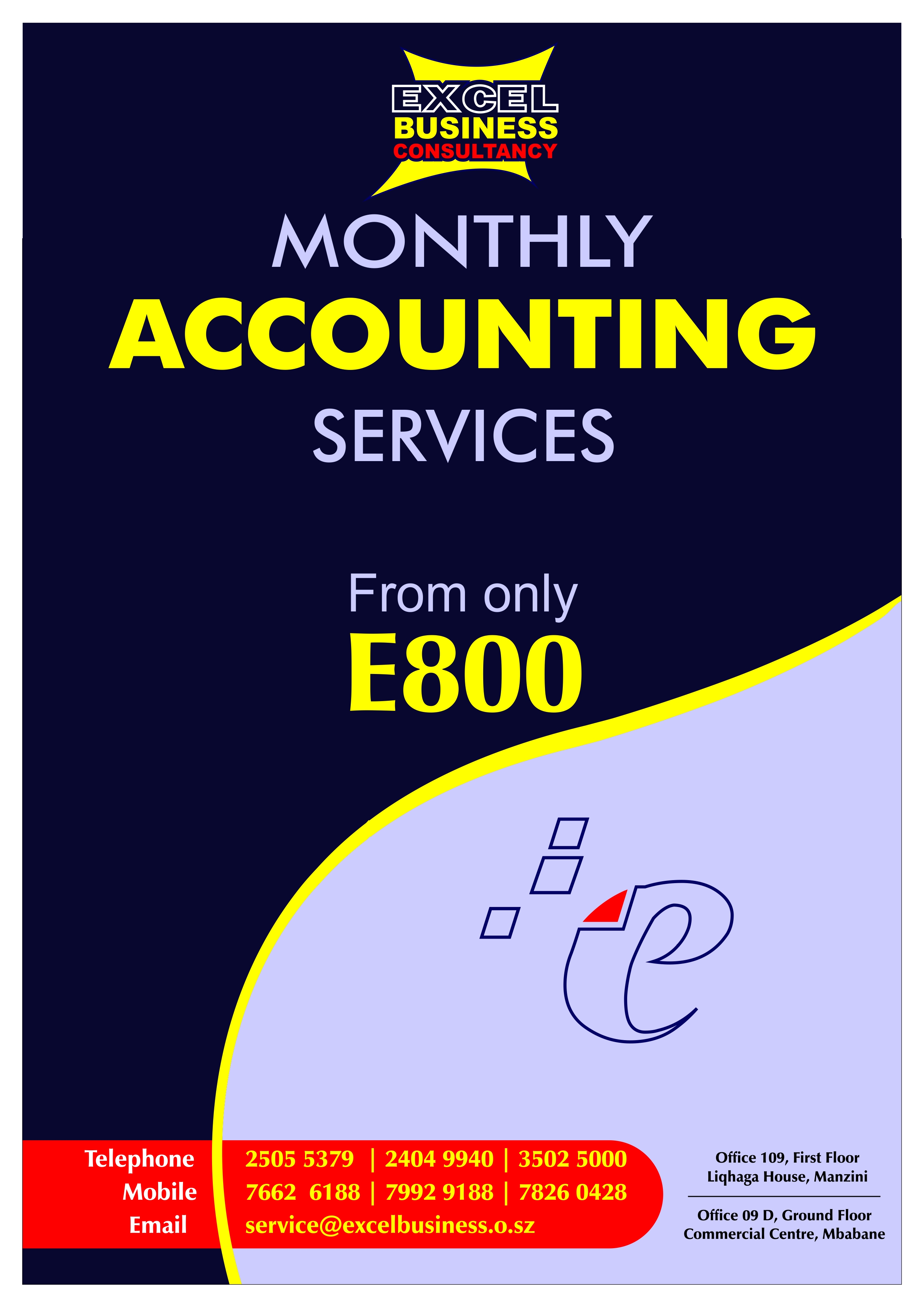 Excel Monthly Accounting Services Ad 1 Excel Monthly Accounting Services Ad 1